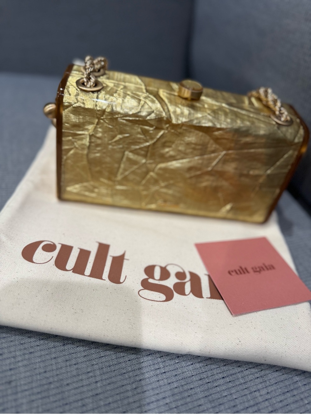 Cult Gaia Hajar Shoulder Bag in Gold Brand New - Picture 6 of 11